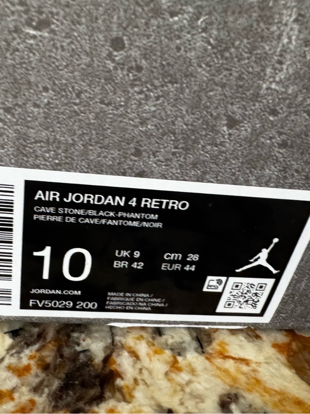 Jordan Air Jordan 4 Retro - Cave Stone / Black / Phantom